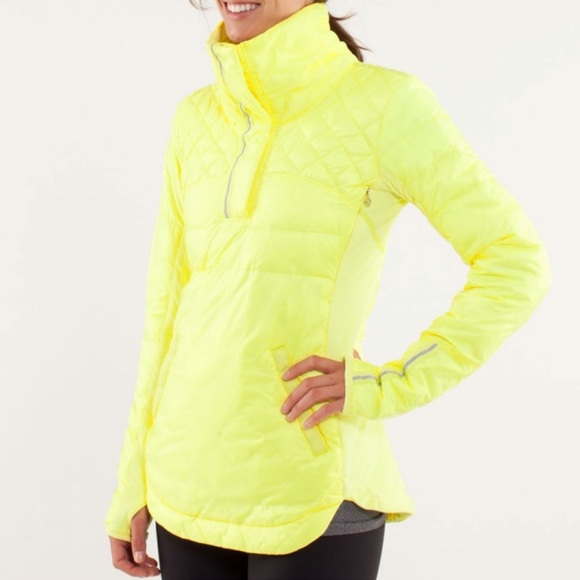 lululemon athletica Jackets & Blazers - Lululemon What the Fluff Pullover in Clarity Yellow